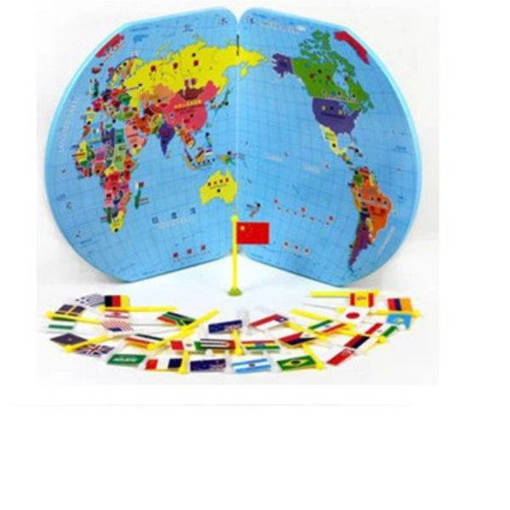 Picture of Wooden World Map