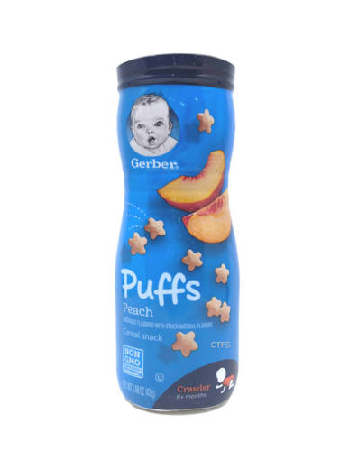 Picture of SNACKS-GRAD.PUFF(6X42G)PEACH GERBERS