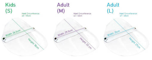 Picture of Adjustable Transparent Visor with Elastic Head Band / Adjustable Head Band