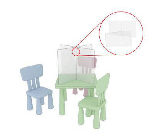 Picture of Protective divider for education centres (Removable Panels)