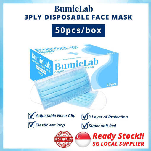 Picture of BumieLab 3 Ply Disposable Face Mask