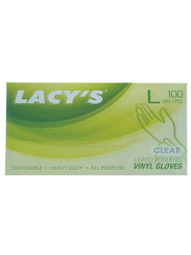 Picture of GLOVES(100PCS/BOX)L-P/F -VINYL-LACY'S