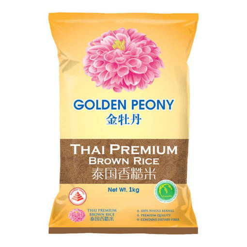 Picture of GOLDEN PEONY THAI PREMIUM BROWN RICE (1KG/PKT)