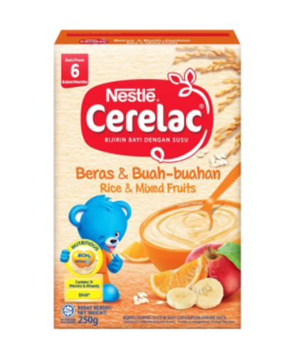 Picture of NESTLE CERELAC RICE & MIXED FRUITS (from 6 MONTHS)