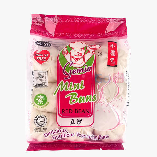 Picture of HH - "GEMIE" MINI RED BEAN BUN (HALAL) (9'S x 30GM PER PACKET)