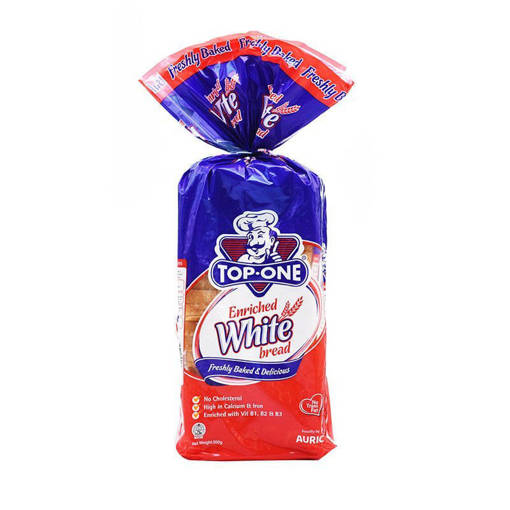 Picture of GB -B-  TOP ONE ENRICHED WHITE BREAD 500GM (Production day: Daily)