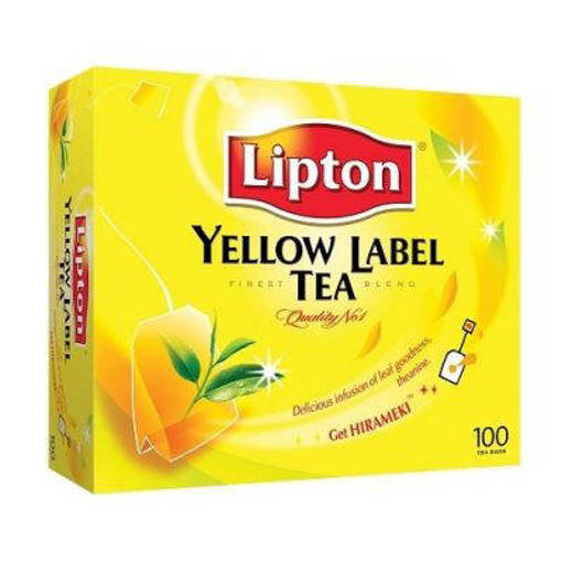 Picture of GB -BP- TEA BAG LIPTON YELLOW LABEL (1 box - 100 X 2 GM PER PKT)