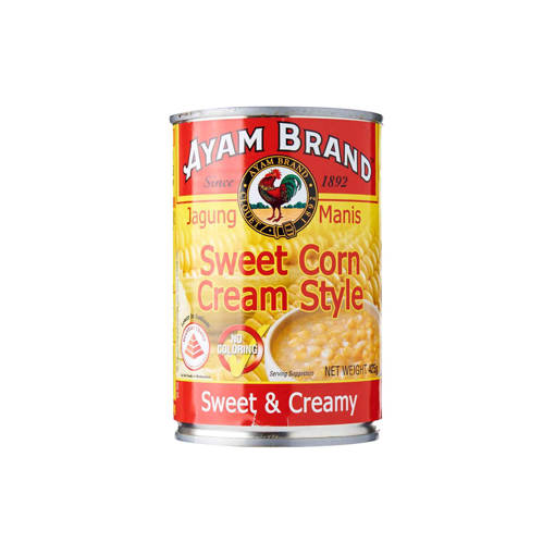 Picture of GB -C- CREAM STYLE SWEET CORN (HALAL) (425 GM PER TIN)