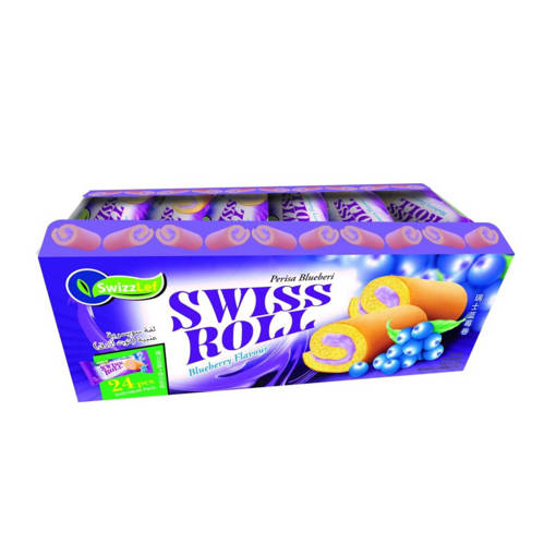 Picture of GB -C- SWIZZLEF SWISS ROLL BLUEBERRY (24 x 20g PER BOX)