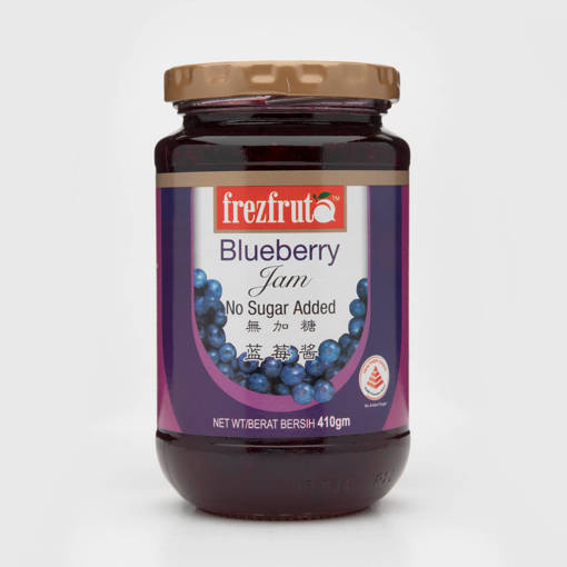 Picture of GB -J- BLUEBERRY JAM NO SUGAR FREZ FRUTA (HALAL)