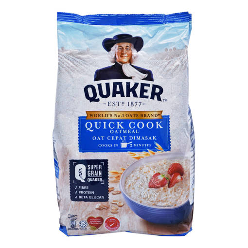 Picture of GB -OM- QUAKER QUICKCOOK OATS MEAL BLUE (900GM PER PKT)