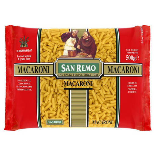 Picture of GB -P- SAN REMO MACARONI ( 500GM PER PKT ) (HALAL)