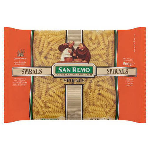 Picture of GB -P- SAN REMO SPIRALS ( 500GM PER PKT ) (HALAL)