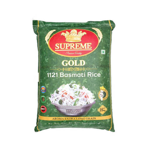 Picture of RC -R- SUPREME 1121 BASMATI RICE (HALAL) (25KG PER PACK)