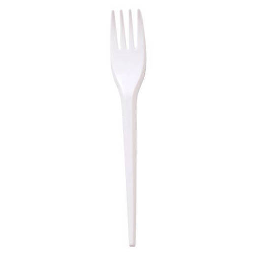 Picture of BC -D- FORK PLASTIC WHITE 6.5" (50PCS PER PKT)