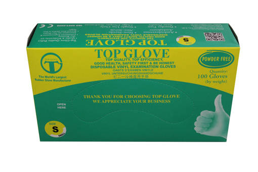 Picture of BC -G- TOP GLOVE VINYL WHITE FREE POWDERED (M) (100PCS PER PACK)