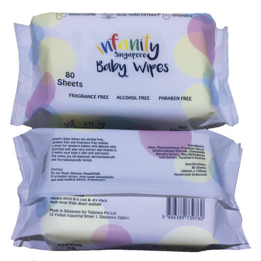Picture of BC -PZ- INFANITY BABY WIPES *80S (X 20 X 15CM) (20PKTS PER CTN)