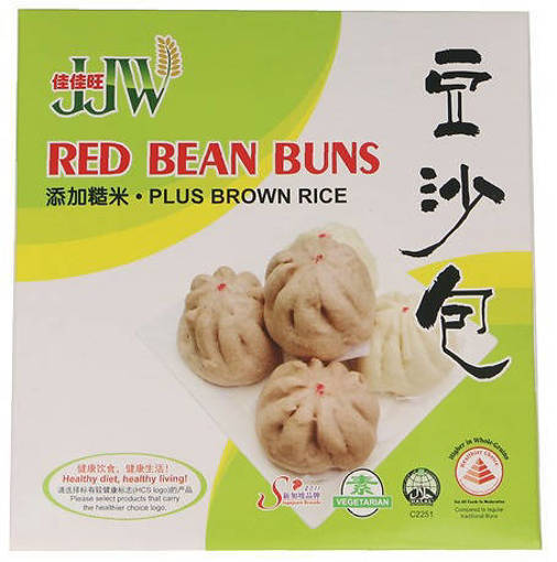 Picture of JIA JIA WANG BROWN RICE RED BEAN BUN (9PCS/PKT)