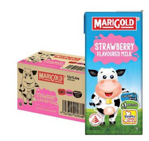 Picture of MARIGOLD STRAWBERRY MILK (1L x 12PKT/CTN)